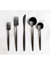 CUBERTERIA CUTIPOL GOA ALL BLACK 115 PIEZAS CON ESTUCHE